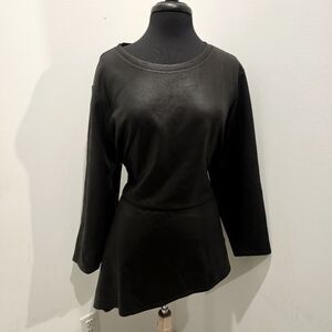 Lane Bryant NWT Faux Leather Asymmetrical Top SIZE 22/24